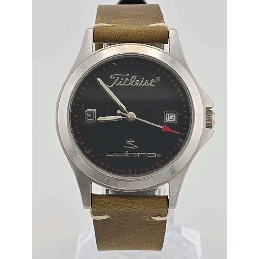 Vtg 2002 CPGA Titleist FJ Cobra Golf Watch - New Battery & Strap - Working